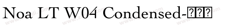 Noa LT W04 Condensed字体转换 Noa LT W04 Condensed字体转换